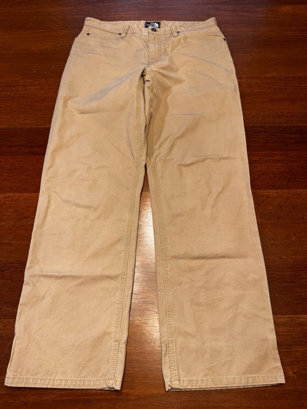 34 The North Face Men’s Cotton Chino Khakis Pants Thick Camping Hiking Tan